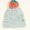 BRAKEBURN Multi Col Pom Knitted Beanie One Size