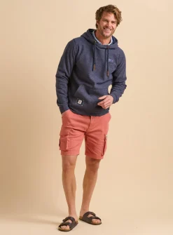 BRAKEBURN Navy Marl Hoodie XL