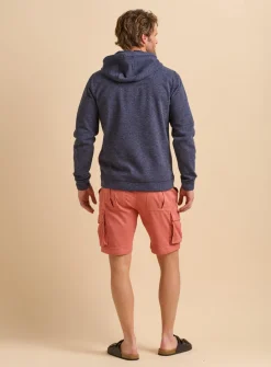 BRAKEBURN Navy Marl Hoodie XL