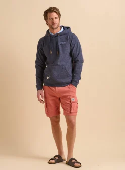 BRAKEBURN Navy Marl Hoodie XL