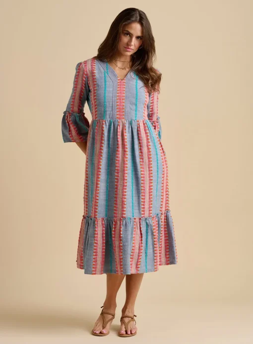 BRAKEBURN Shore Midi Dress 18