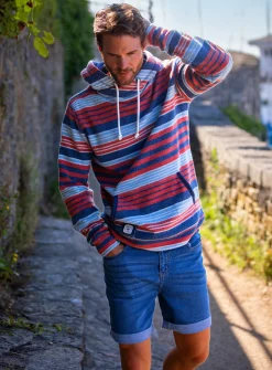 BRAKEBURN Stripe Hoodie XL