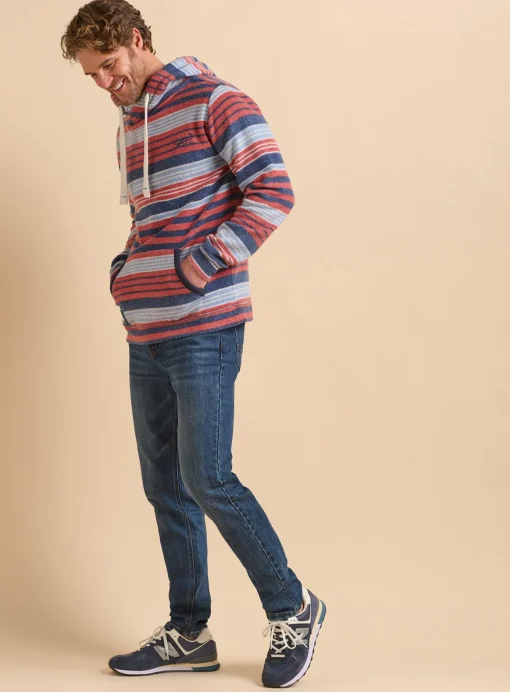 BRAKEBURN Stripe Hoodie XL