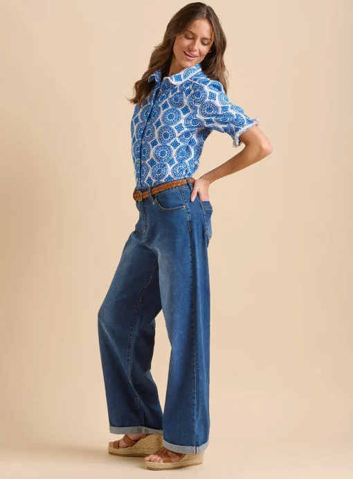 BRAKEBURN Wide Leg Jeans 12