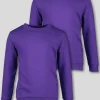 Bright Purple Crew Neck Sweatshirts 2 pack 6 years