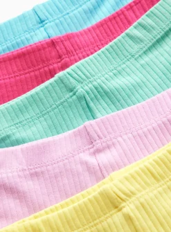 Bright Ribbed Cycling Shorts 3 Pack 1-2 years