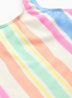 Bright Stripe Textured Swimsuit 1.5-2 years