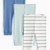 Brighton Blue Stripe Leggings 3 Pack 9-12 months