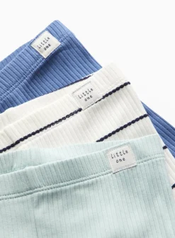 Brighton Blue Stripe Leggings 3 Pack 9-12 months