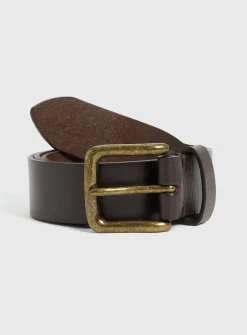 Brown Casual Leather Belt S