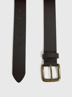 Brown Casual Leather Belt S