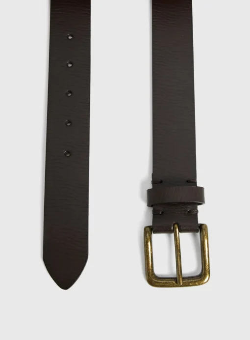 Brown Casual Leather Belt S
