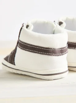 Brown High Top Trainers 3-6 months