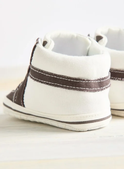 Brown High Top Trainers 3-6 months