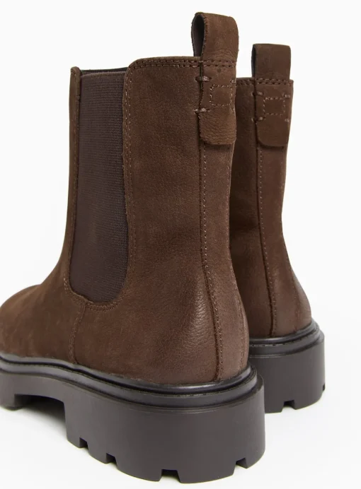 Brown Leather Chelsea Boots 6