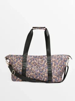 Brown Leopard Print Baby Changing Bag One Size