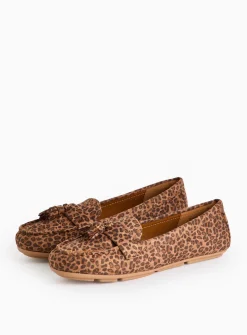 Brown Leopard Print Driving Loafers 6