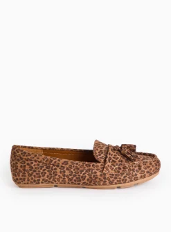 Brown Leopard Print Driving Loafers 6