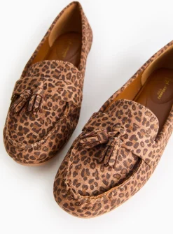 Brown Leopard Print Driving Loafers 6