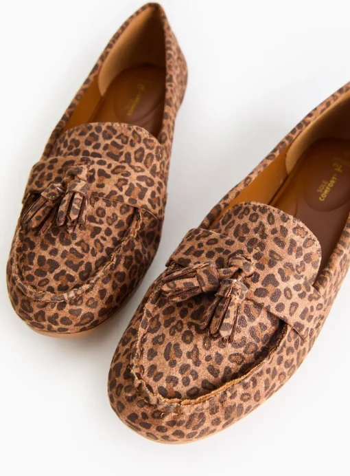 Brown Leopard Print Driving Loafers 6