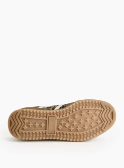 Brown Leopard Print Retro Trainers 6