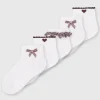 Burgundy Gingham Socks 5 Pack 9-12