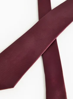 Burgundy Twill Tie One Size