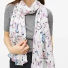 Butterfly Print Lightweight Scarf One Size