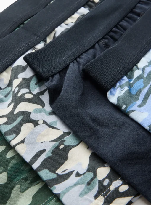 Camouflage Print Trunks 5 Pack 7-8 years