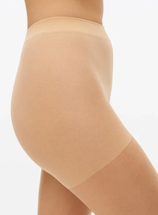 Caramel Nude 15 Denier Gloss Tights 2 Pack L