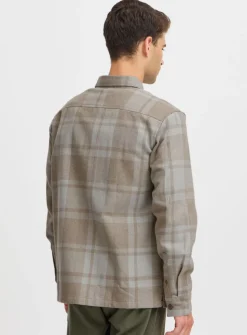 CASUAL FRIDAY CFAUGUSTO Sand Check Overshirt XXL