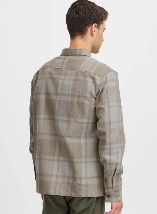 CASUAL FRIDAY CFAUGUSTO Sand Check Overshirt XXL