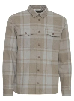 CASUAL FRIDAY CFAUGUSTO Sand Check Overshirt XXL