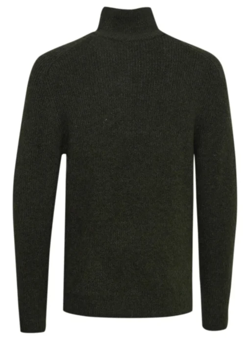 CASUAL FRIDAY CFKRISTIAN Khaki Wool Half Zip Knit L