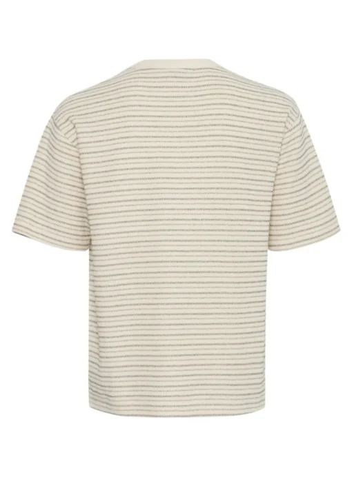 CASUAL FRIDAY Off White Striped Oversized T-Shirt XXL