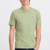 CASUAL FRIDAY Pale Green Embroidered T-Shirt L