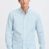 CASUAL FRIDAY Sky Blue Striped Long Sleeve Shirt XXL