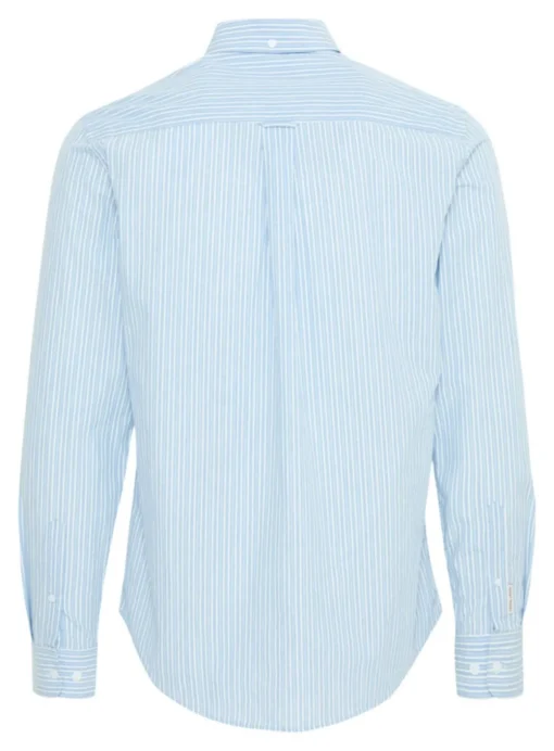 CASUAL FRIDAY Sky Blue Striped Long Sleeve Shirt XXL