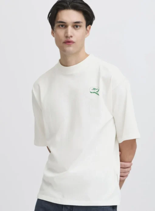 CASUAL FRIDAY White Printed Oversized T-Shirt XL
