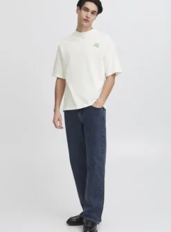 CASUAL FRIDAY White Printed Oversized T-Shirt XL