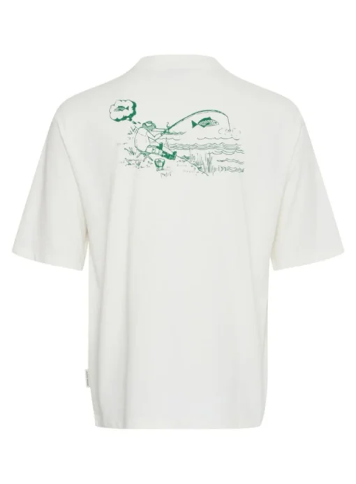 CASUAL FRIDAY White Printed Oversized T-Shirt XL