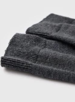Charcoal Ankle Socks 3 Pack 6-8.5