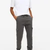 Charcoal Cargo Joggers L