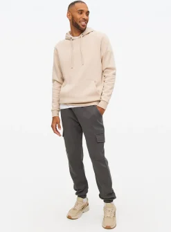 Charcoal Cargo Joggers L