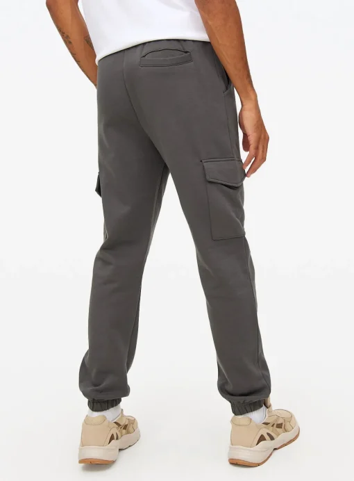 Charcoal Cargo Joggers L