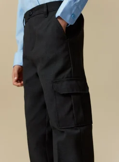 Charcoal Cargo Trousers 2 Pack 4 years
