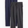 Charcoal Grey & Navy Joggers 2 Pack XS