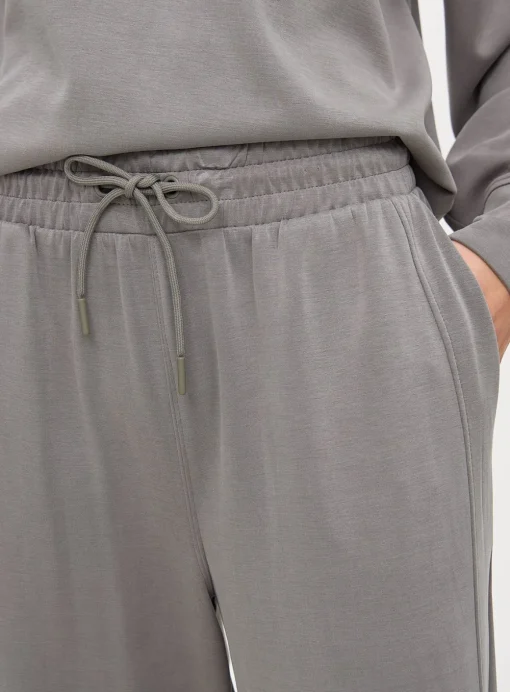 Charcoal Grey Sandwash Co-ord Wide Leg Joggers M