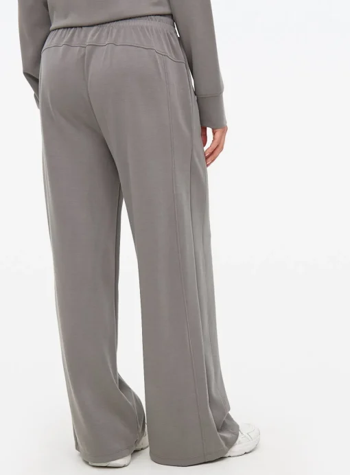 Charcoal Grey Sandwash Co-ord Wide Leg Joggers M