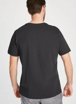 Charcoal Marl & Black Pyjama Top 2 Pack XL